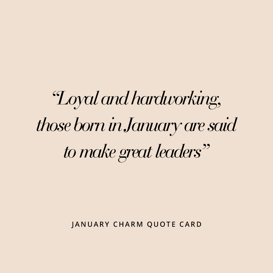 January Aura Birthstone Charm