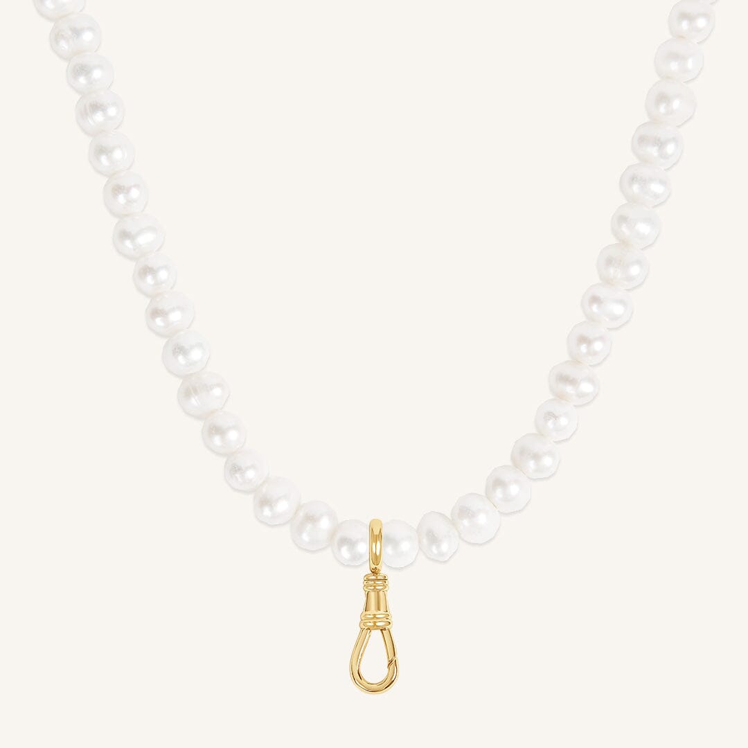 Audrey Pearl Fob Necklace