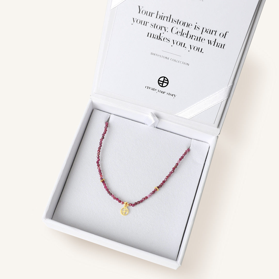 July Birthstone Necklace