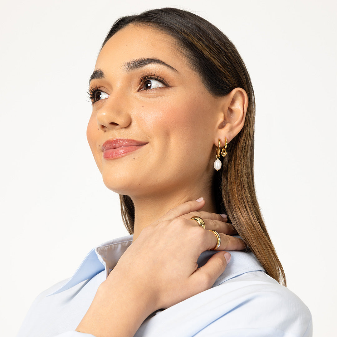 Keshi Pearl Hoops - Stone of Potential