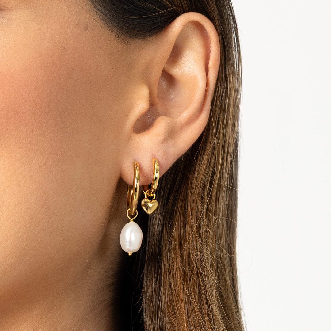 Keshi Pearl Hoop Charm (Set of 2)