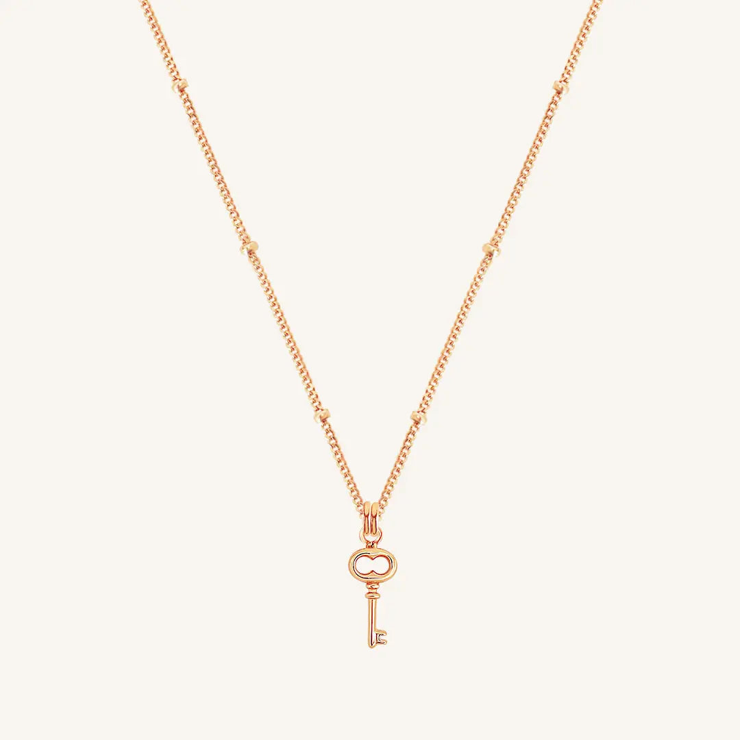 The ROSE-BOBBLE Key Necklace by Francesca Jewellery from the Necklaces Collection.