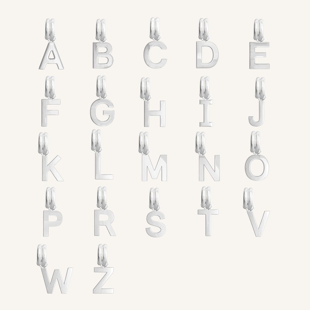 Letter Necklace Plain Chain