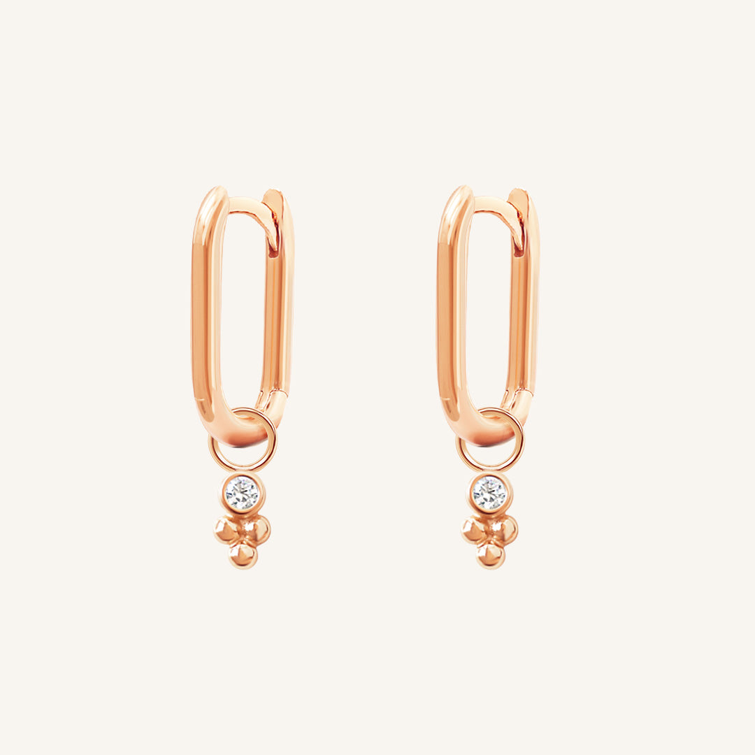 Clarity Rectangle Hoops