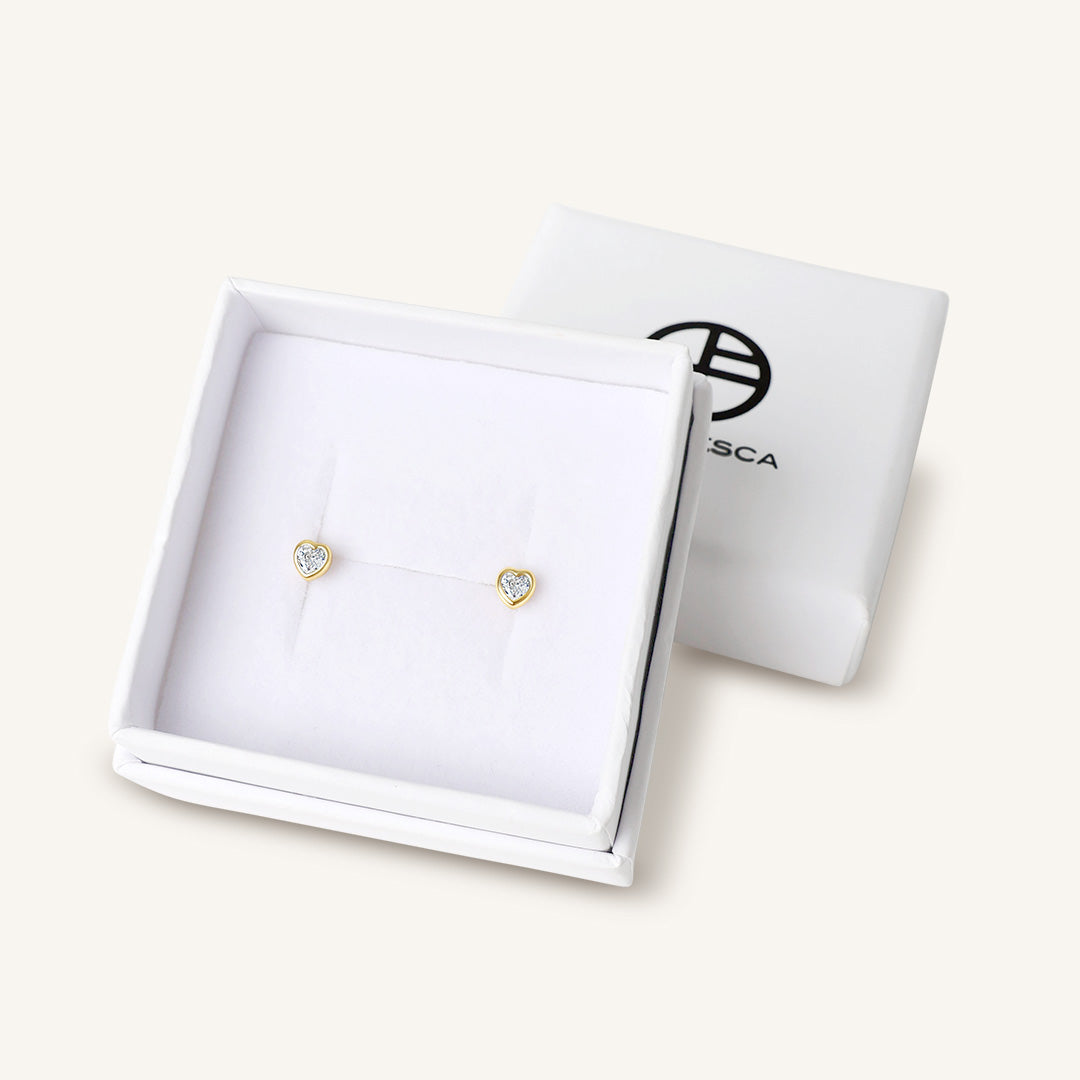 Mini Heart Studs