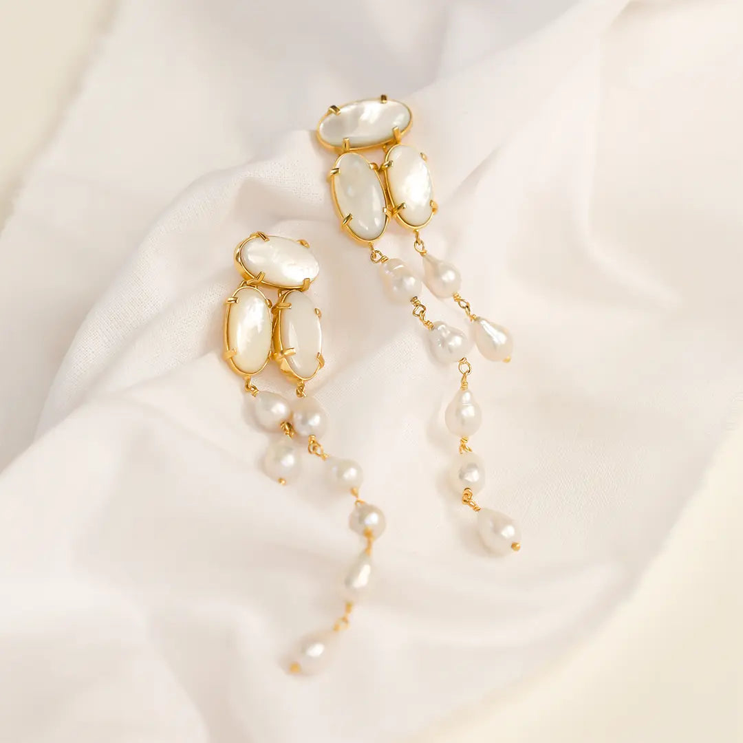 The PRE-ORDER : Muir Statement Earrings by Francesca Jewellery from the Earrings Collection.