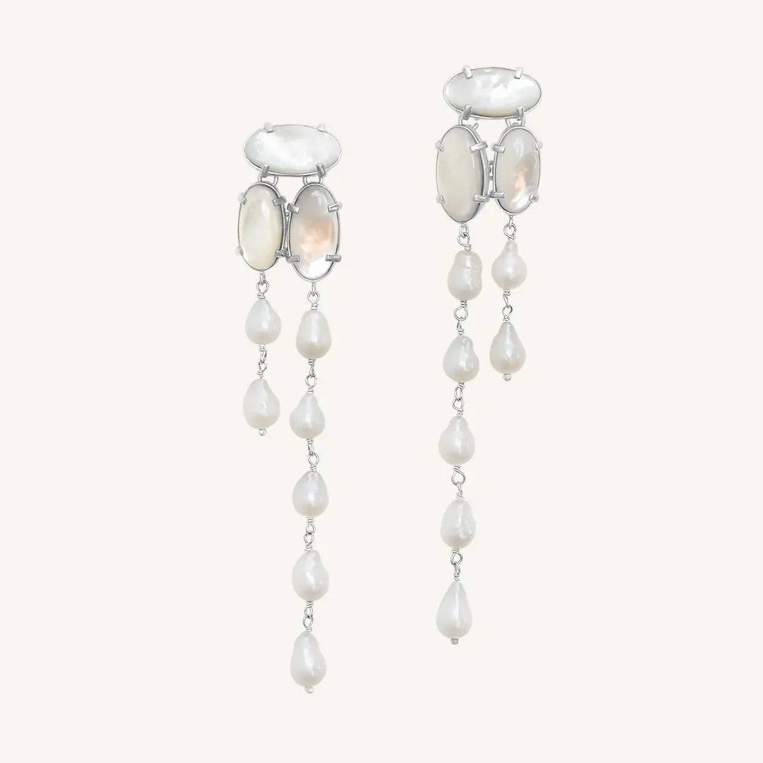 The SILVER PRE-ORDER : Muir Statement Earrings by Francesca Jewellery from the Earrings Collection.