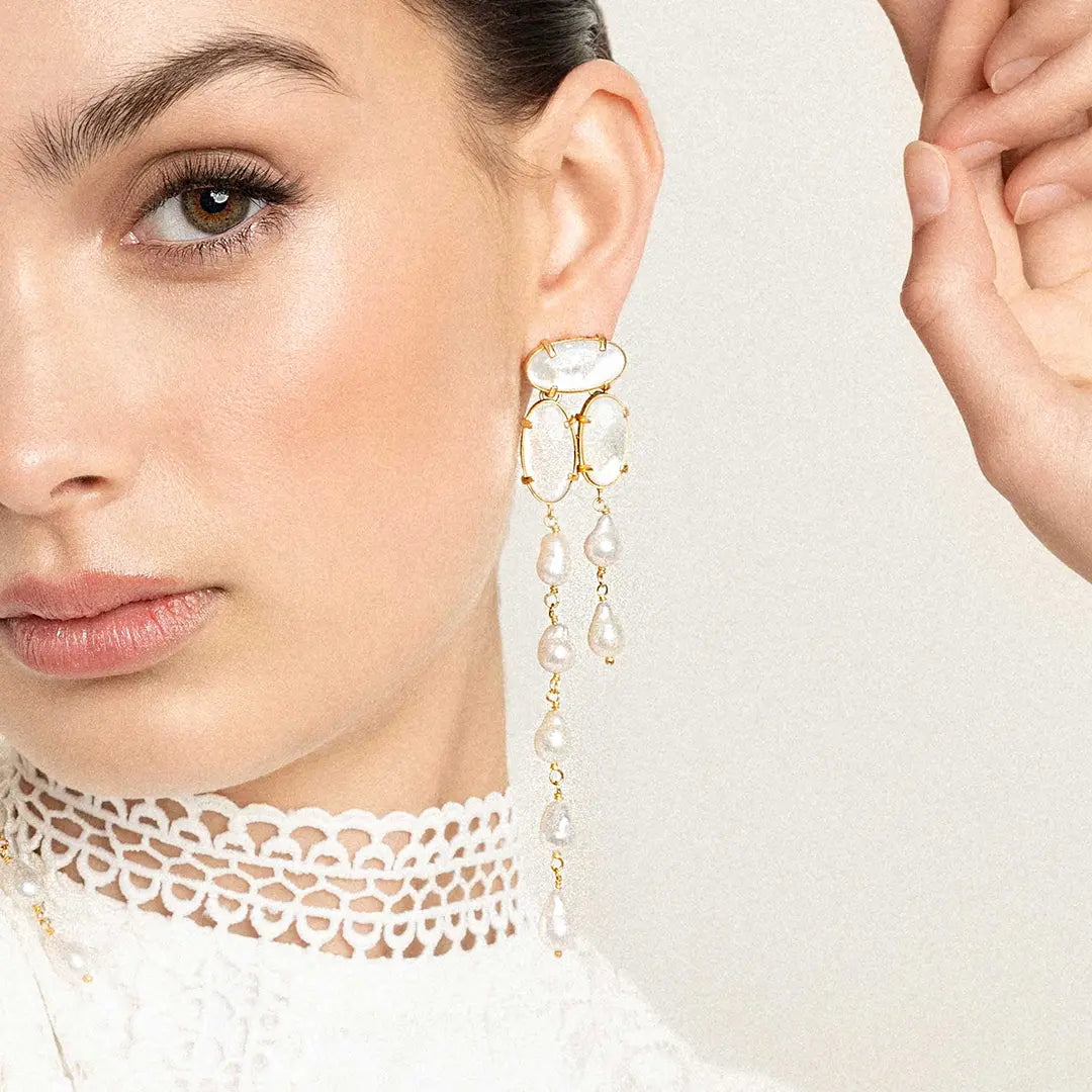 The PRE-ORDER : Muir Statement Earrings by Francesca Jewellery from the Earrings Collection.