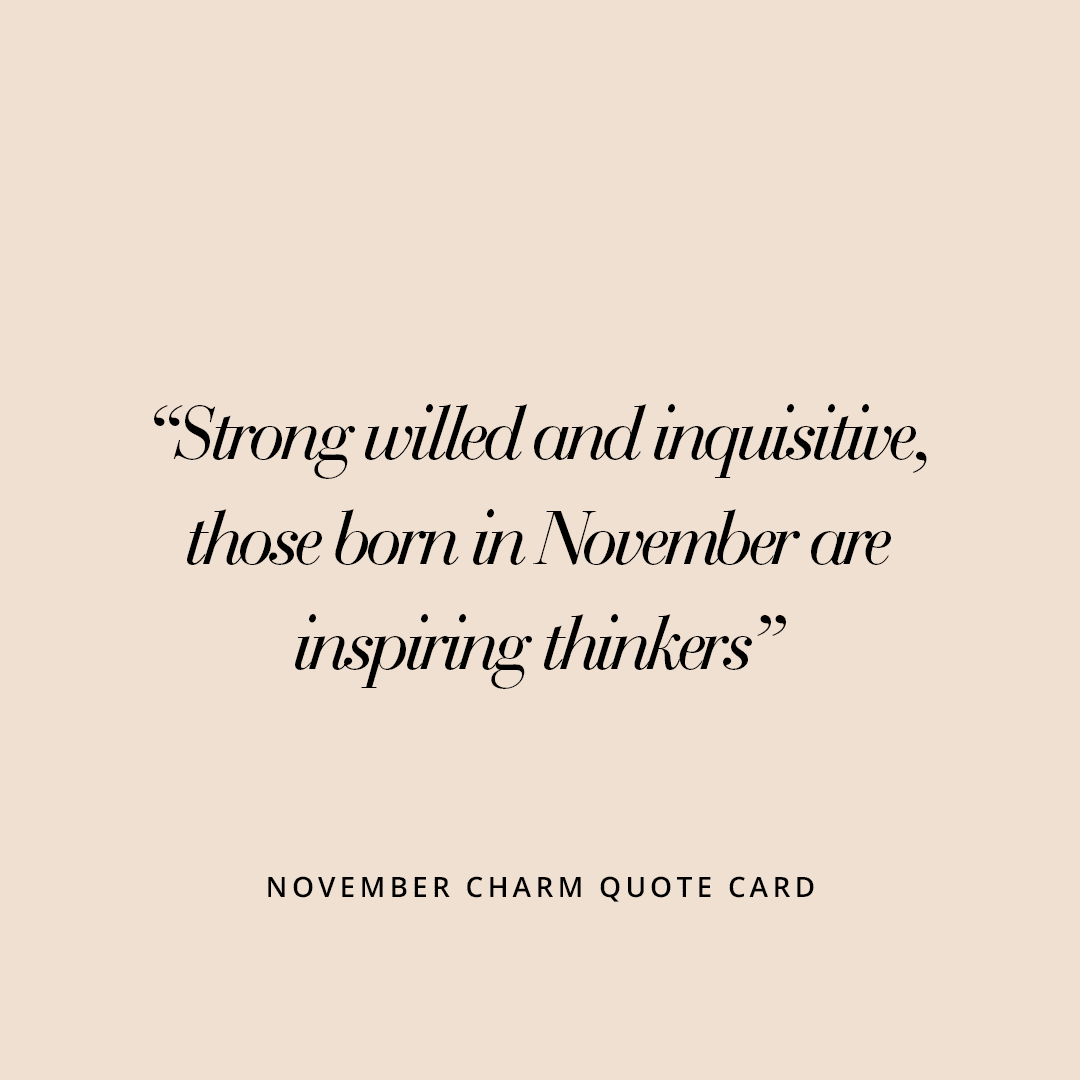 Etch Birthstone Charm November