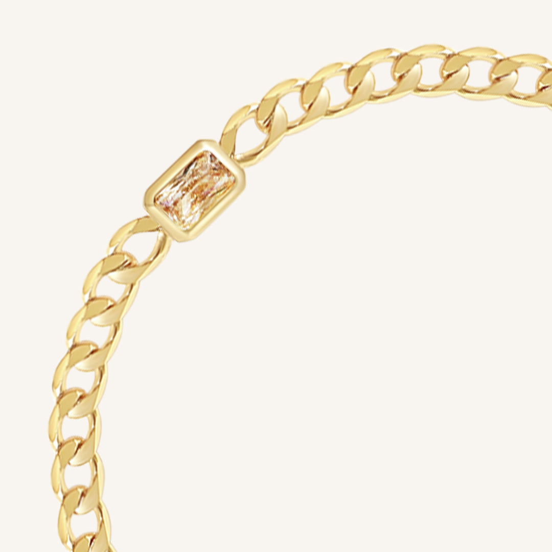 November Birthstone Chain Bracelet