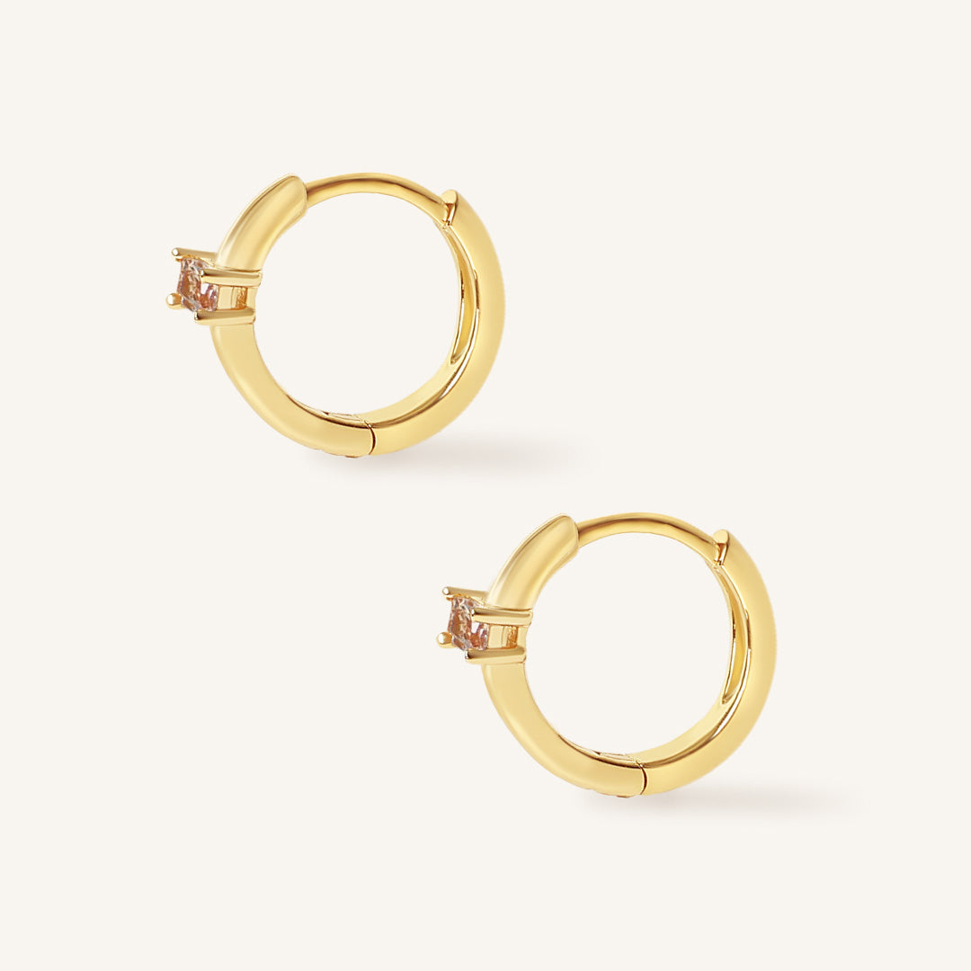 November Birthstone Huggies