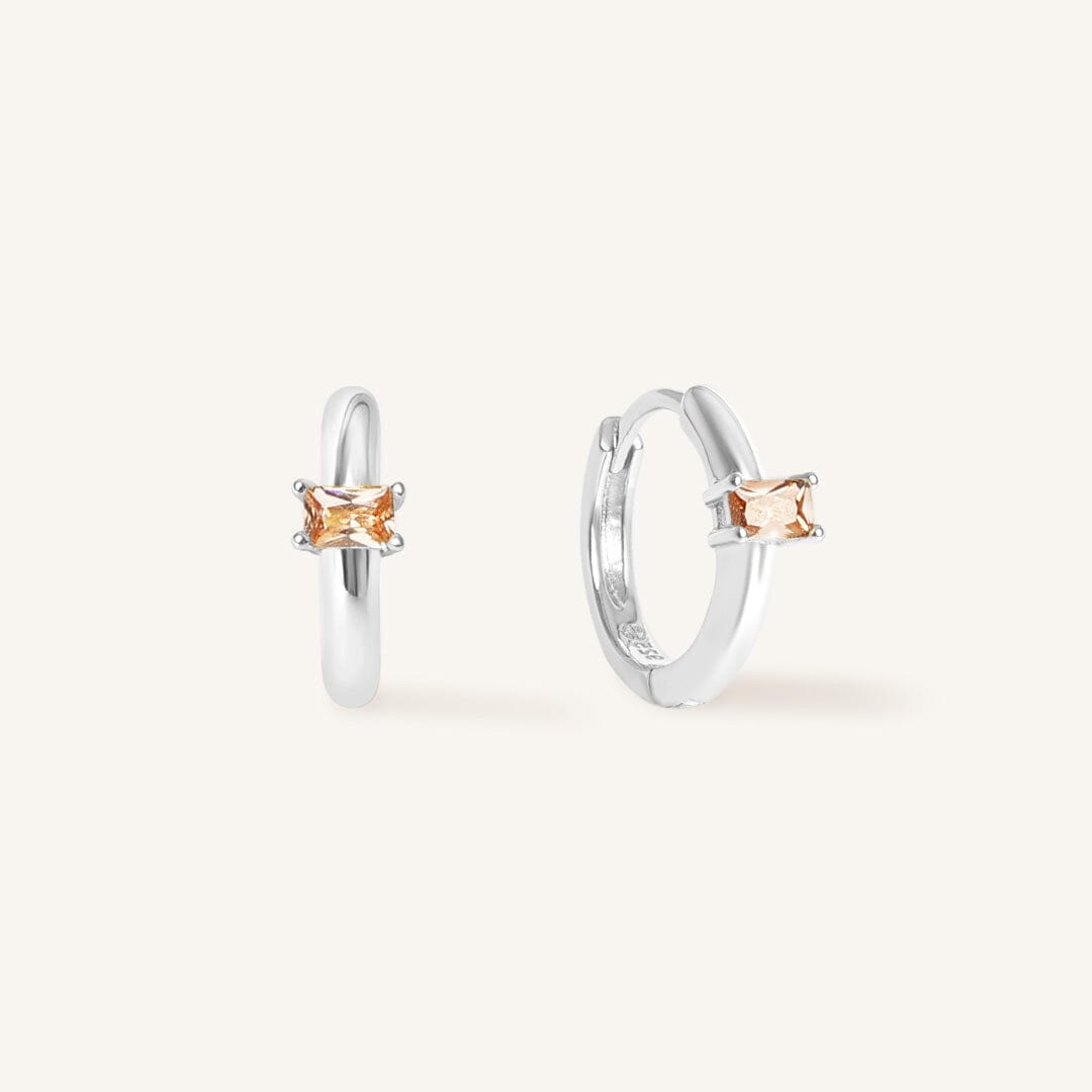 November Birthstone Huggies