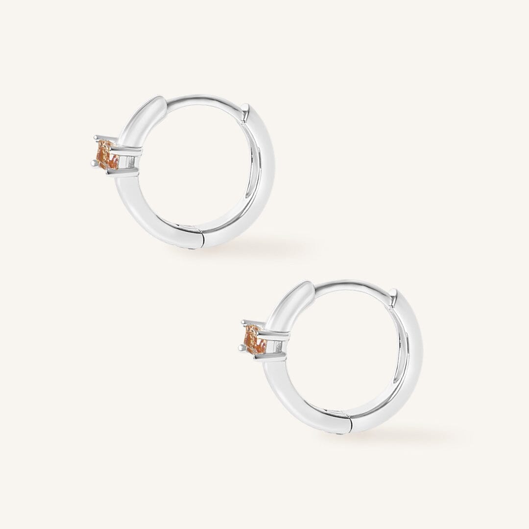 November Birthstone Huggies