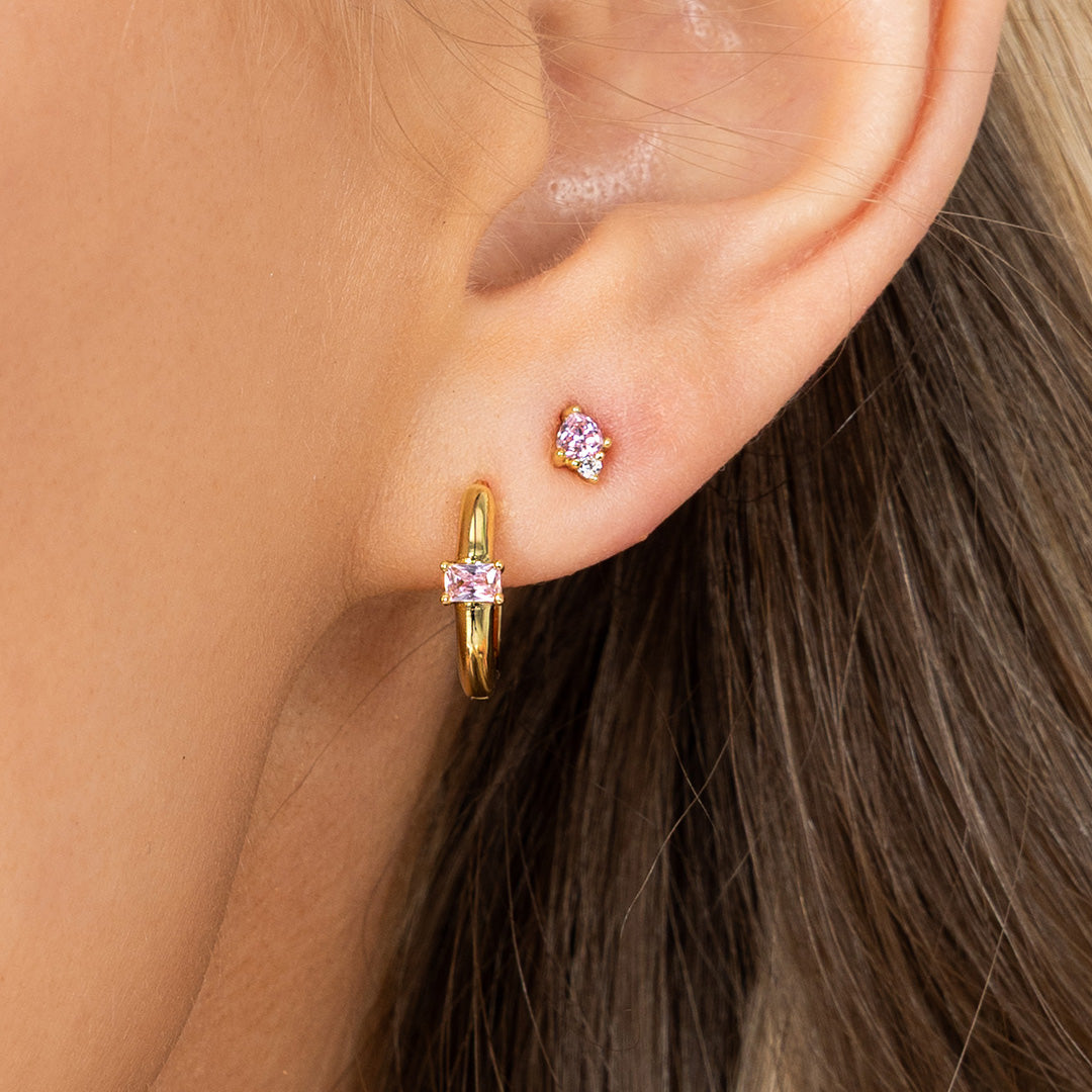 October Birthstone Huggies