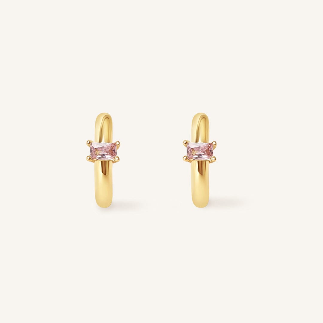 October Birthstone Huggies