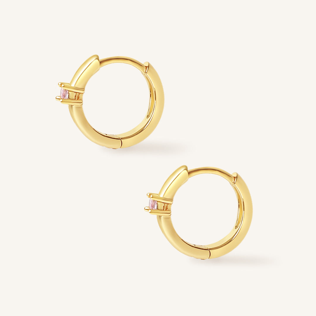 October Birthstone Huggies