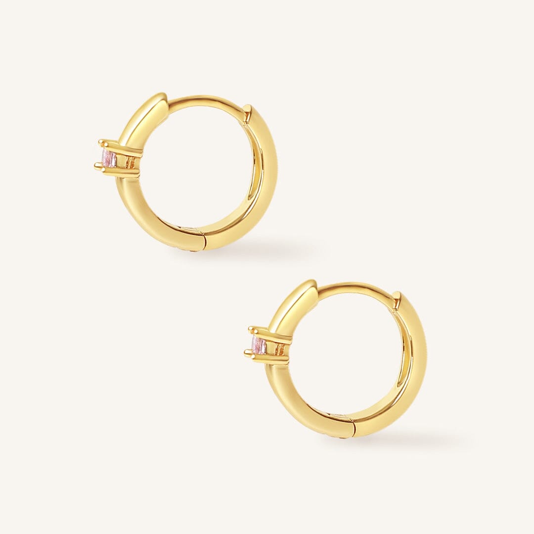 October Birthstone Huggies