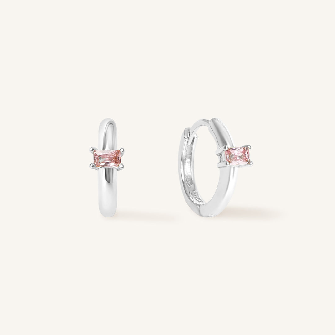 October Birthstone Huggies