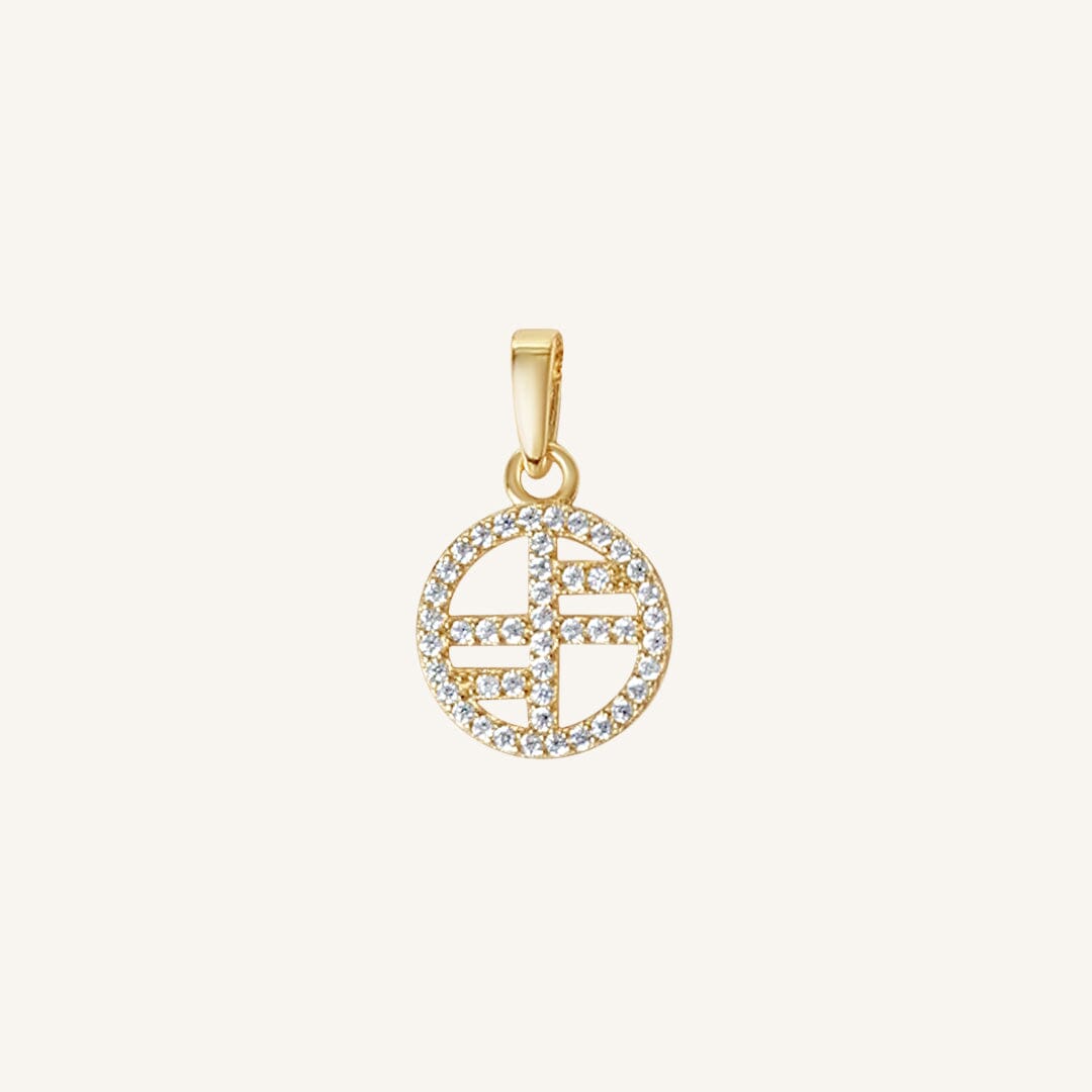 Pavé Logo Charm