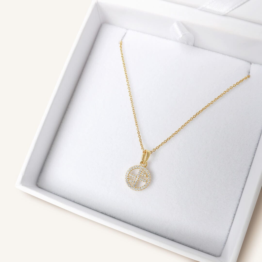 Pavé Logo Charm