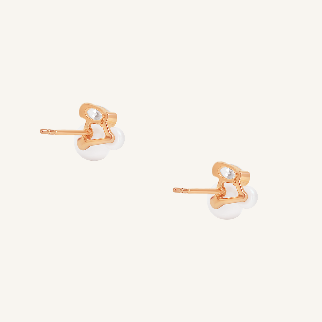 back of studs in rose