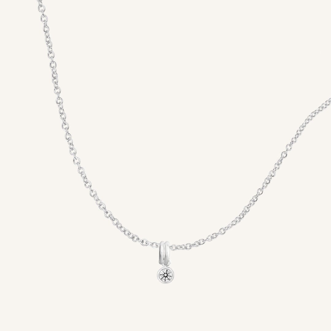 Aura Birthstone Charm Necklace