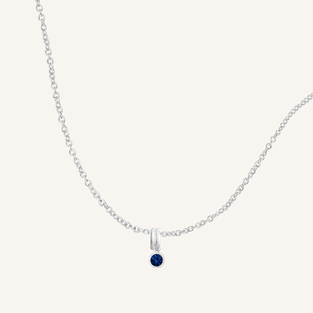 Aura Birthstone Charm Necklace