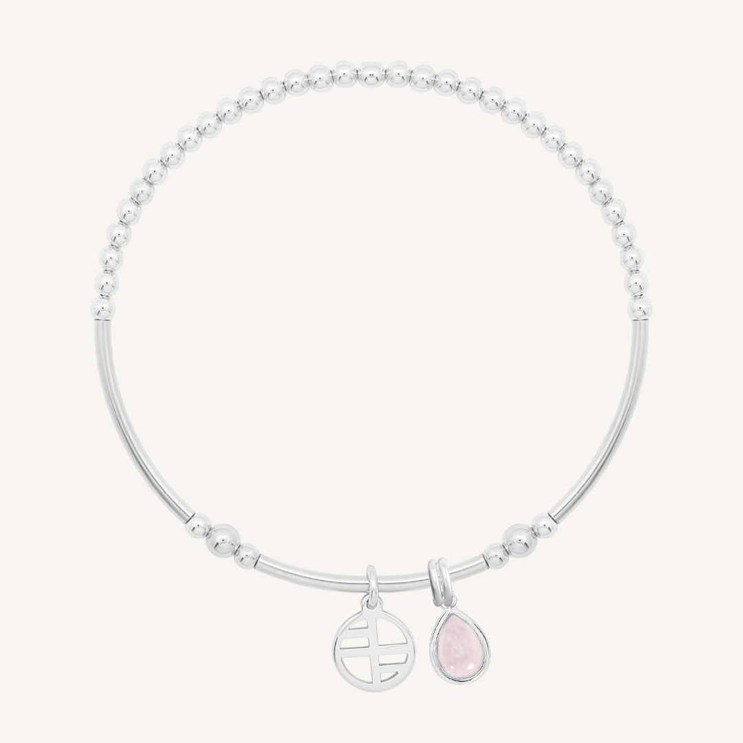Rose Quartz Trove Charm Bracelet