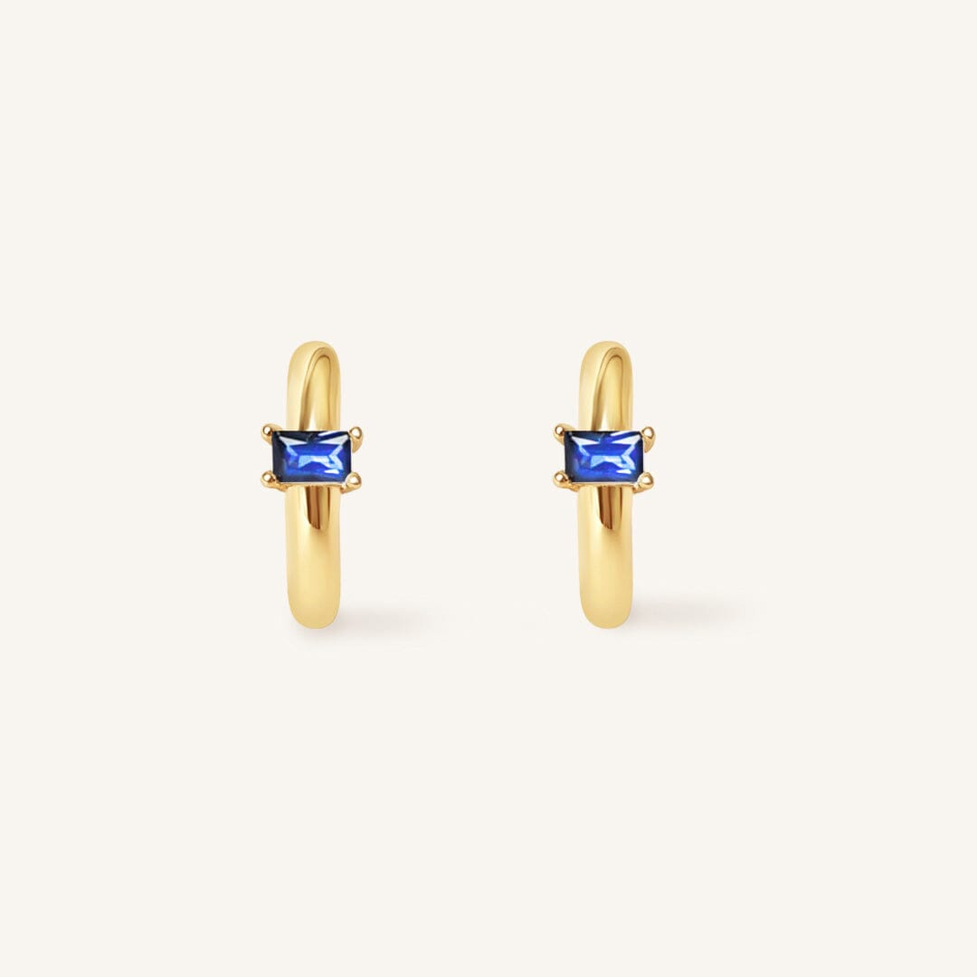 September Birthstone Huggies