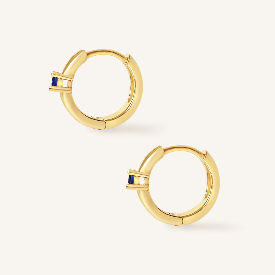 September Birthstone Huggies