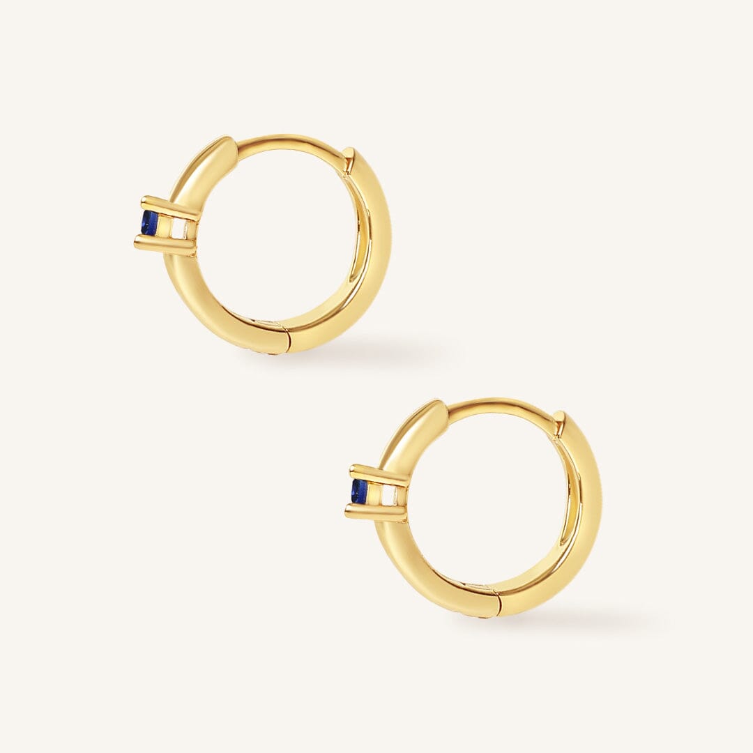 September Birthstone Huggies