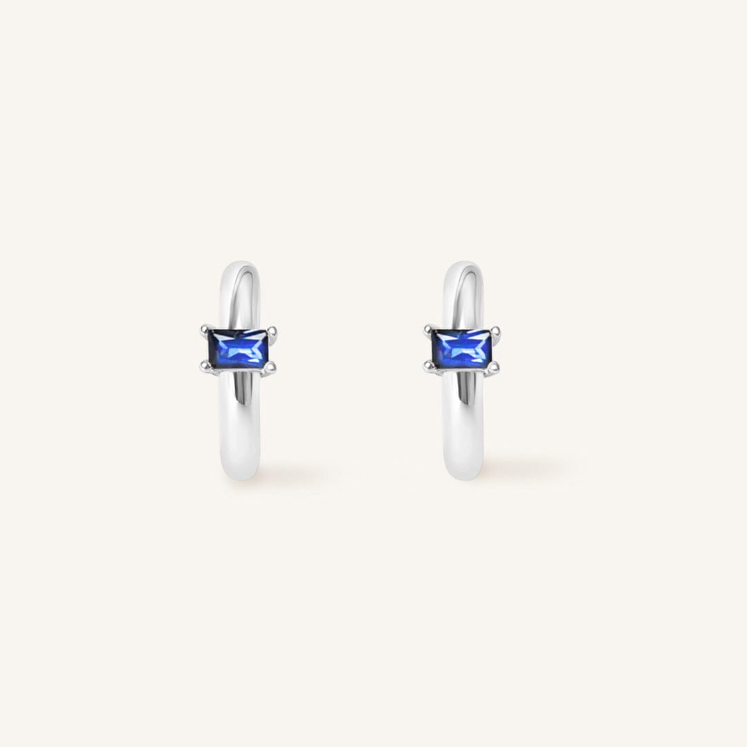 September Birthstone Huggies