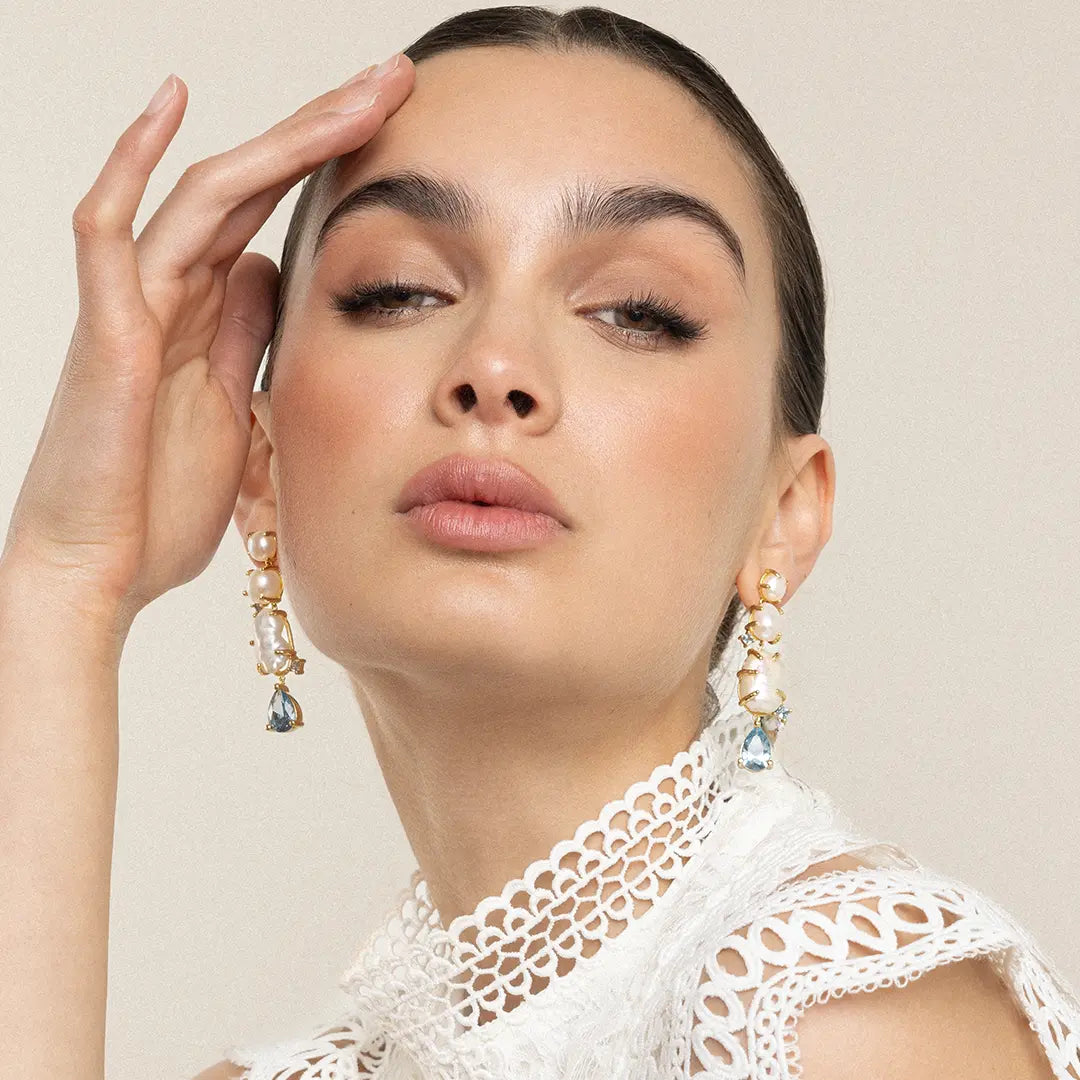 The Something Blue Earrings by Francesca Jewellery from the Earrings Collection.