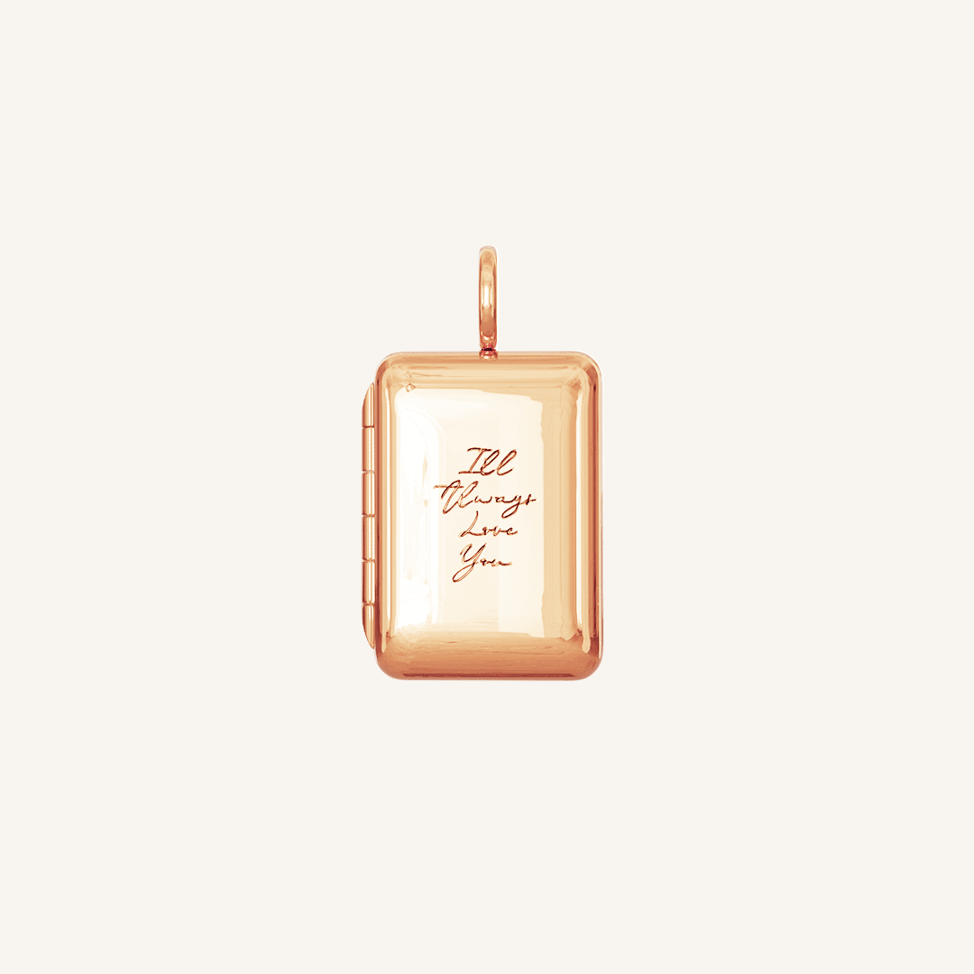 Etch Engraved Story Photo Locket