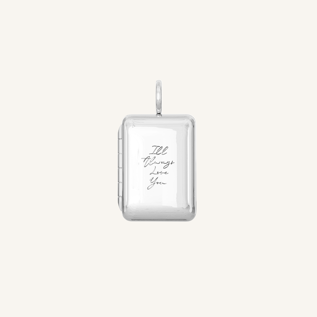 Etch Engraved Story Photo Locket