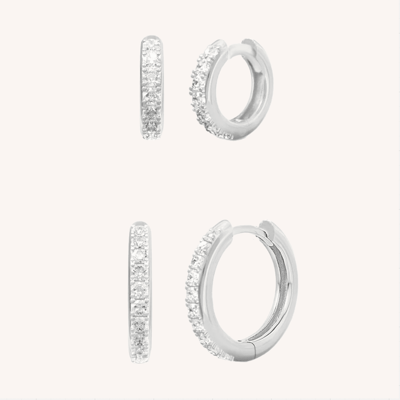 Darcy & Ruby Hoops Set