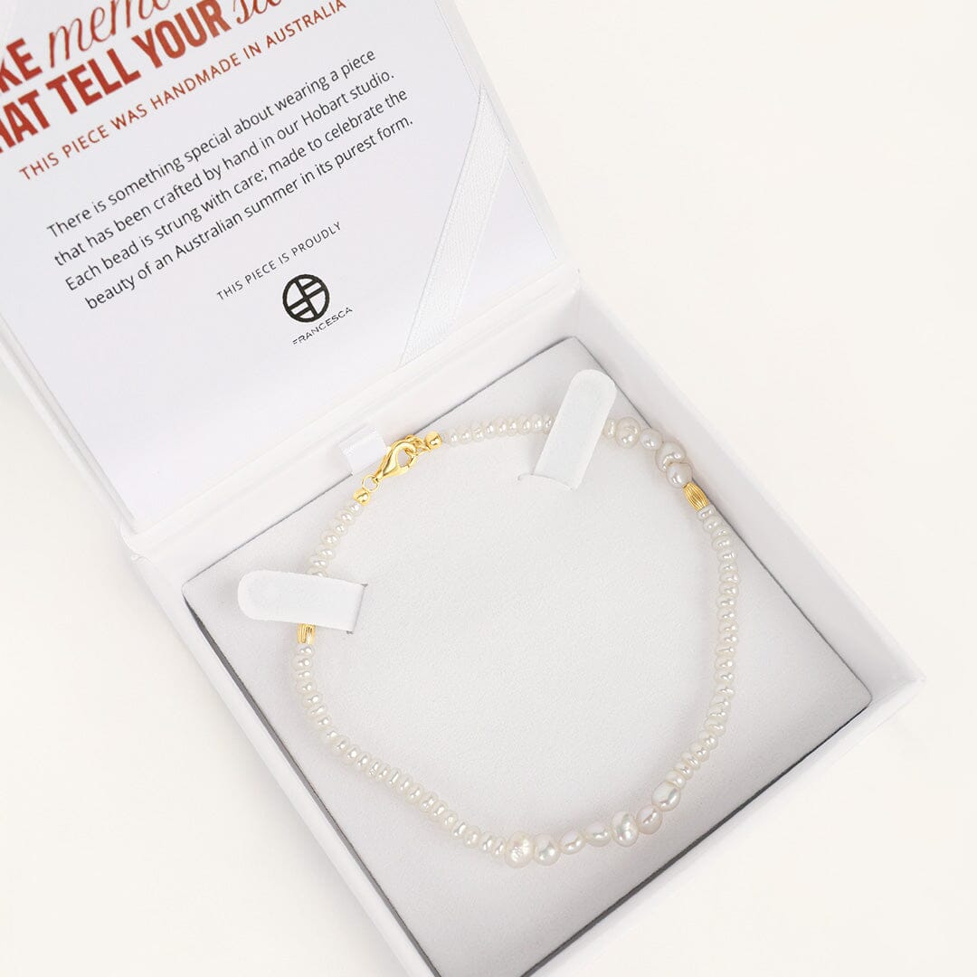 Wattle Pearl Anklet