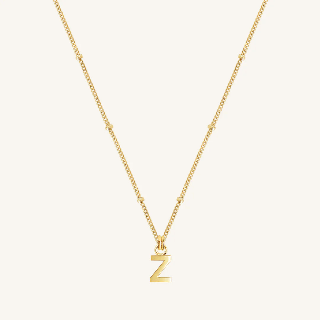 Letter Necklace Bobble Chain