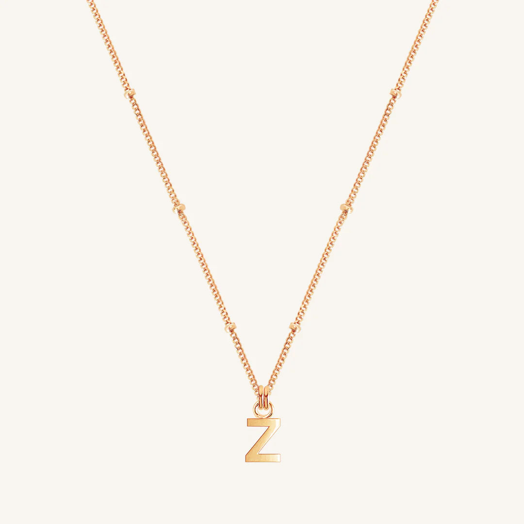 Letter Necklace Bobble Chain