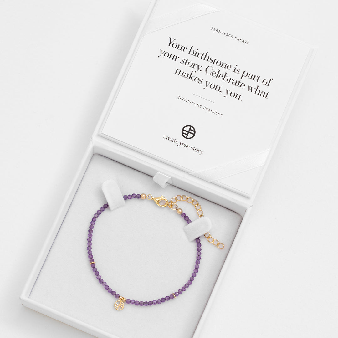 February Birthstone Bracelet