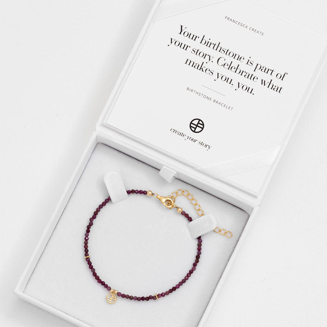 July Birthstone Bracelet