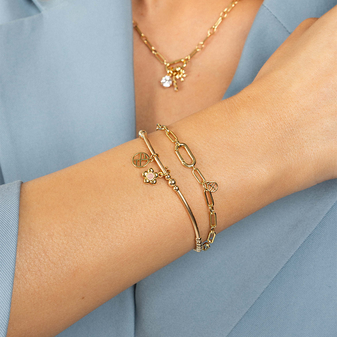 Blossom Flower Charm Bracelet