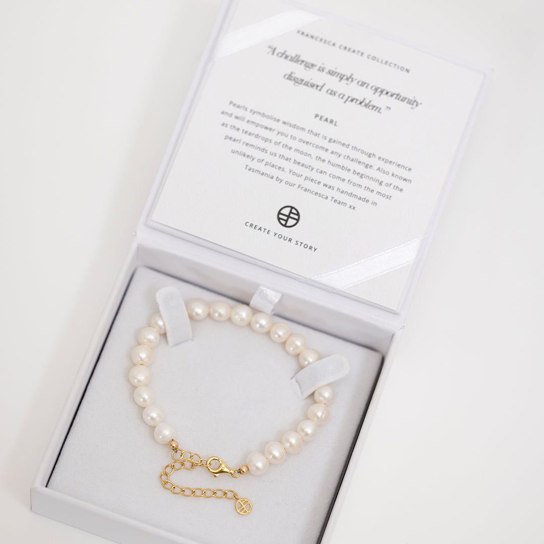 Capri Pearl Bracelet 6mm