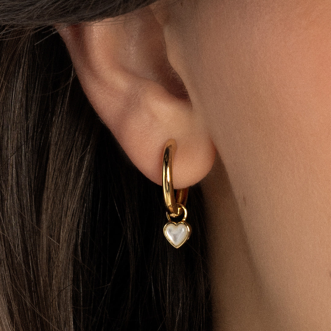 Devote Heart Plain Hoops