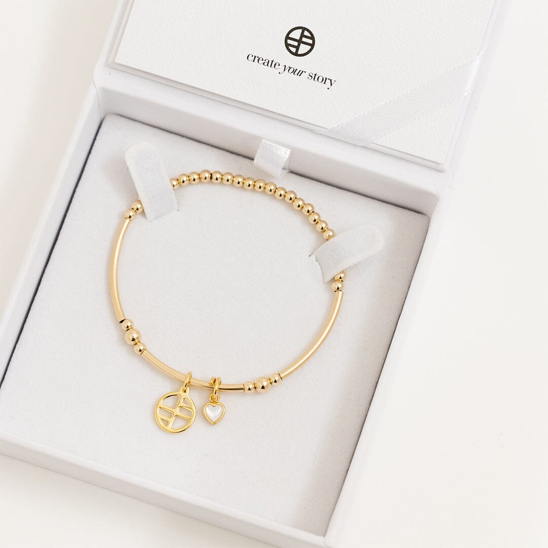Devote Heart Charm Bracelet