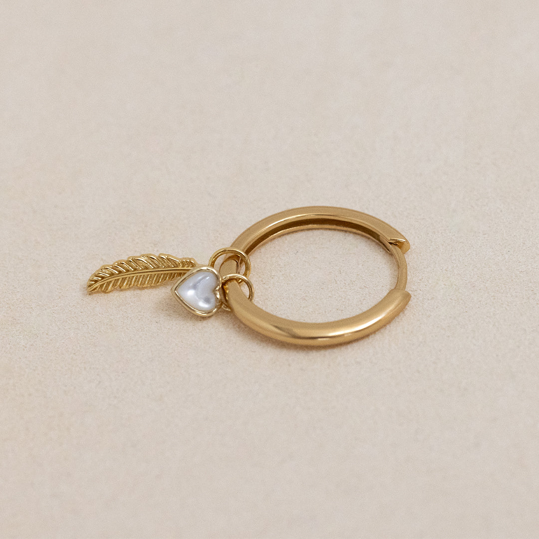 Devote Heart Plain Hoops