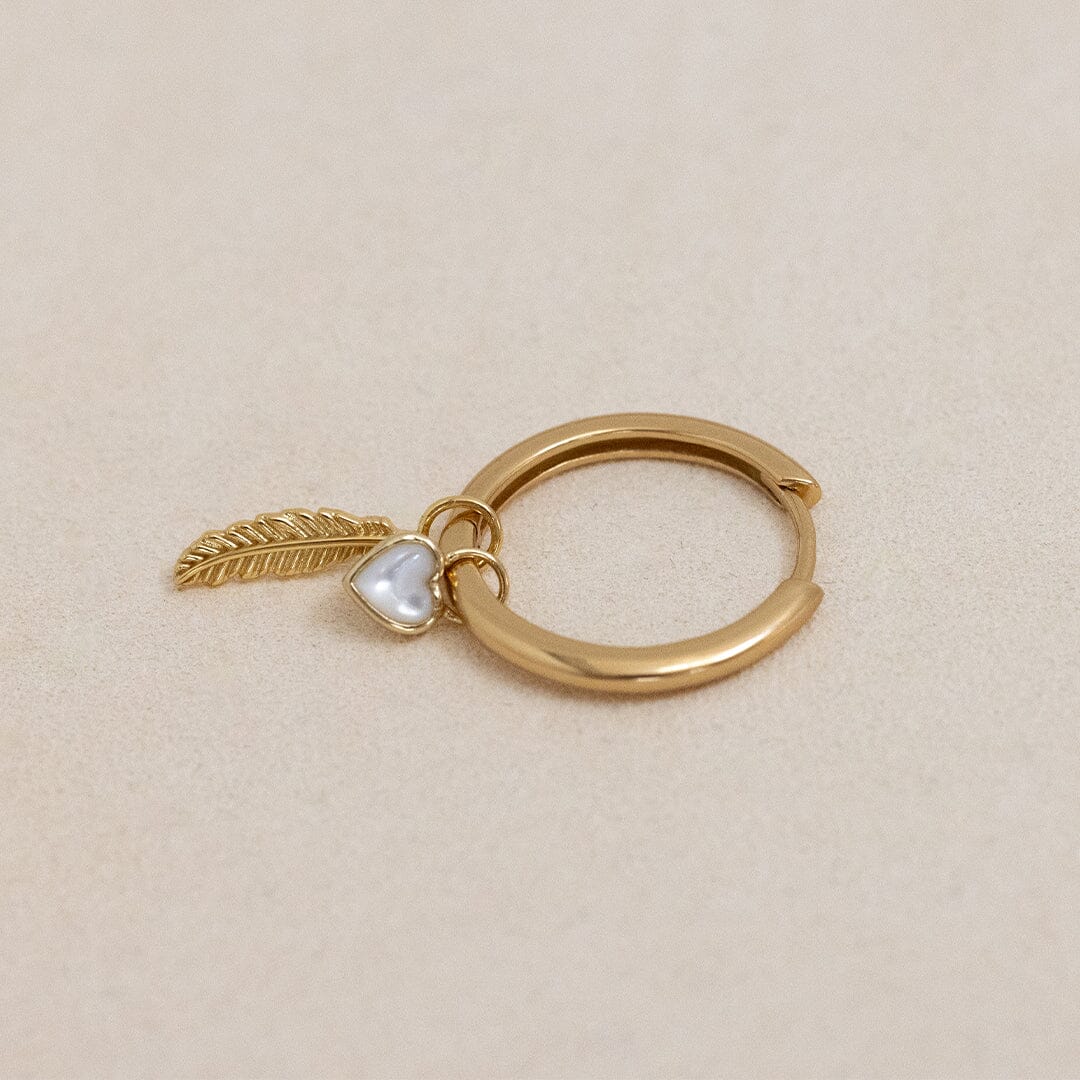 Devote Heart Plain Hoops