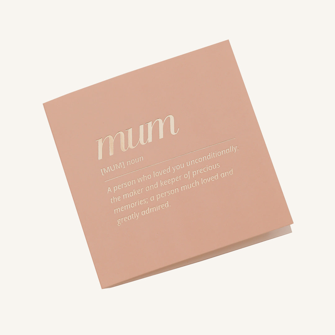 A selection of greeting cards displayed on a neutral background, featuring designs such as 'Happy Mother's Day', hearts, and the words 'mum' along with a general 'Love you mum' message.