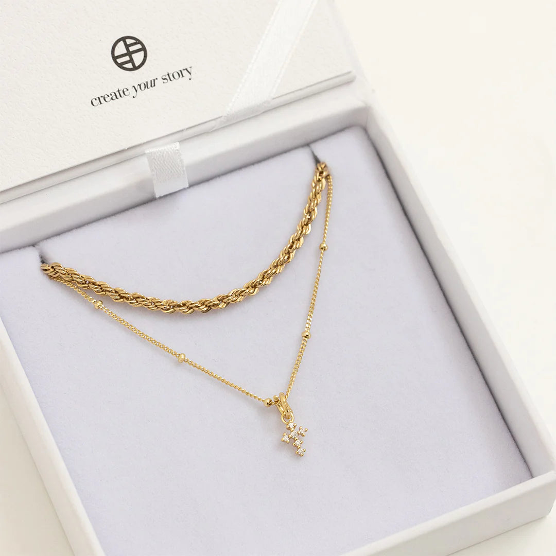Nurture Cross Charm Necklace