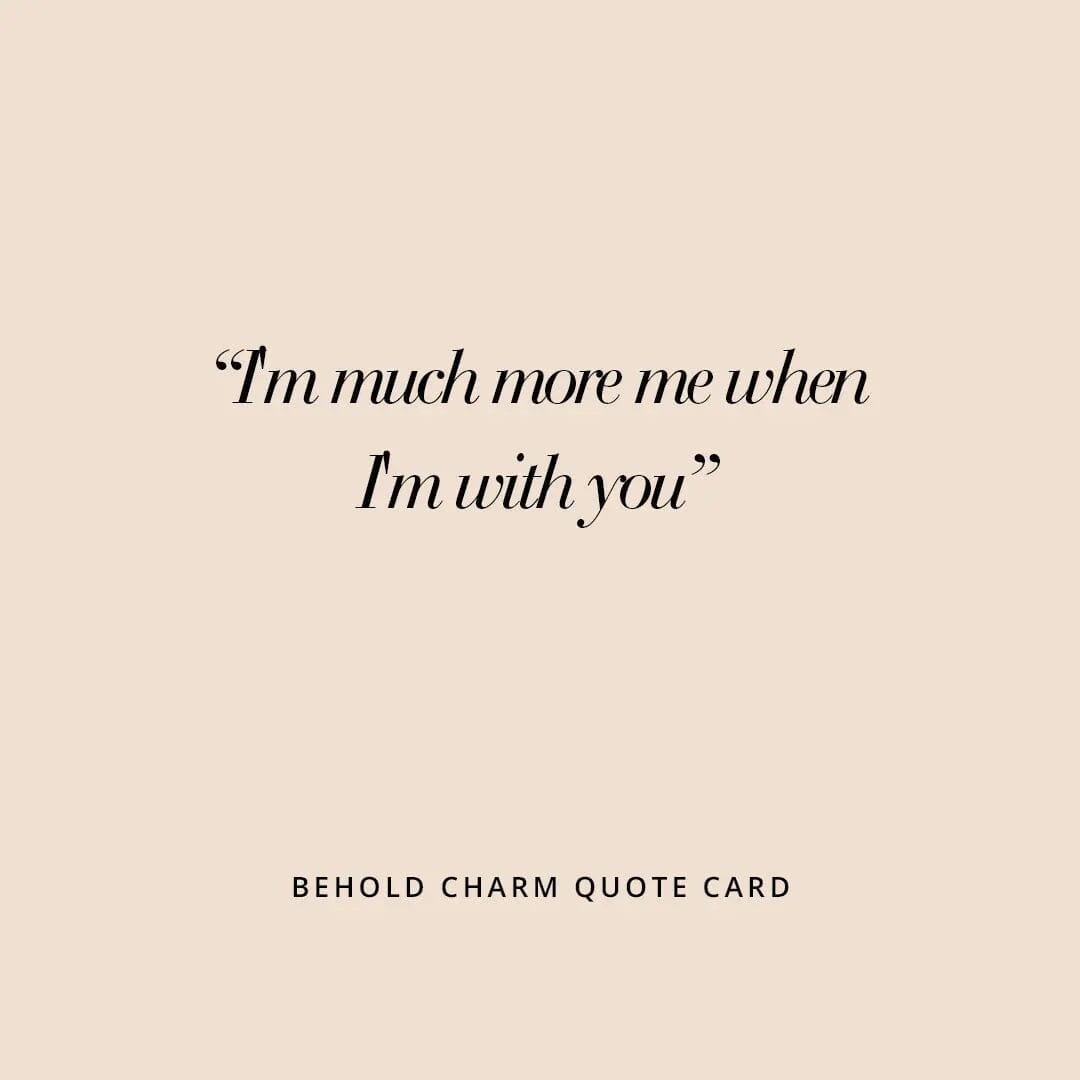 Etch Behold Heart Charm quote card